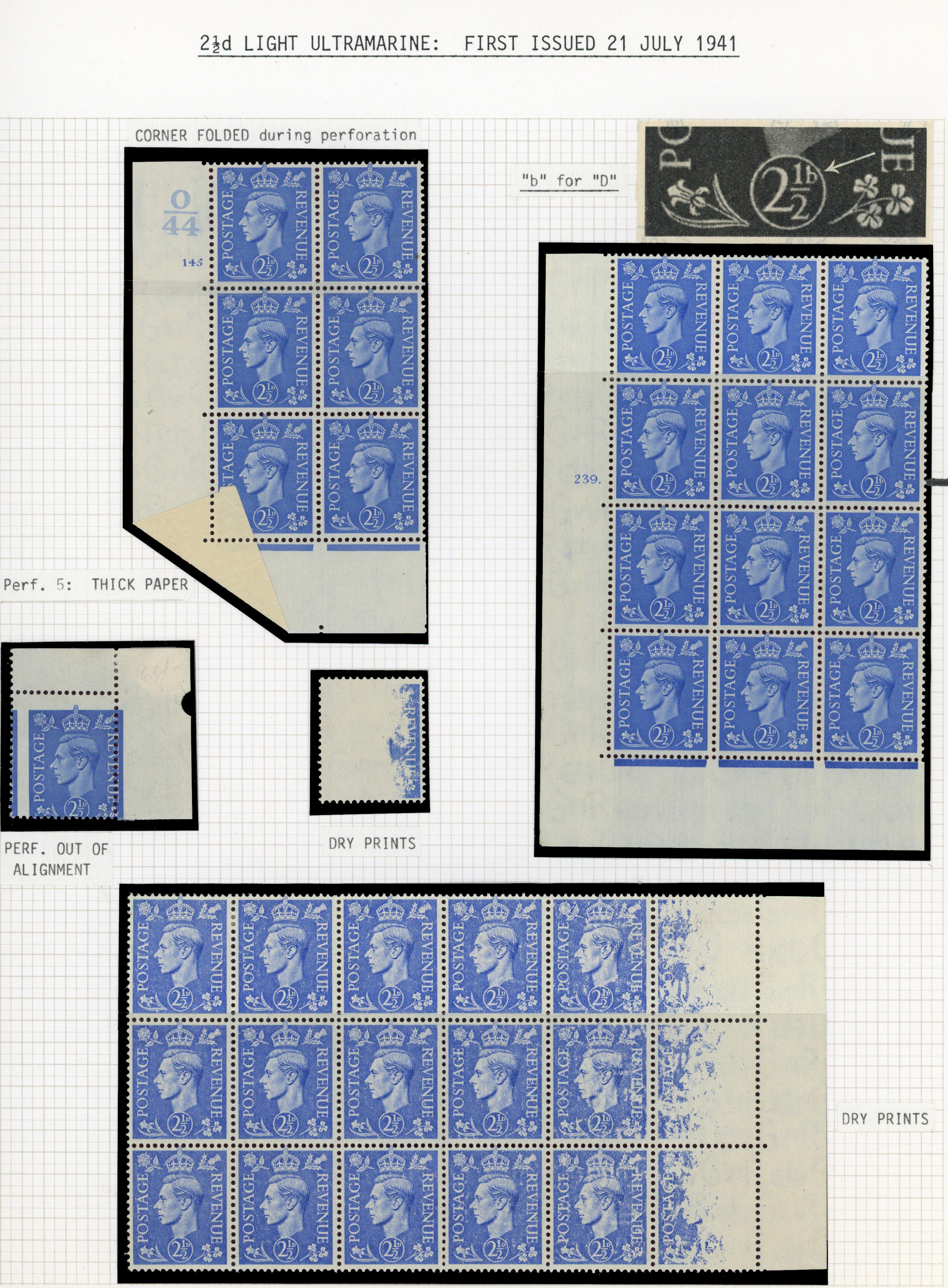 GB SG 466, 489, 507 collection mint