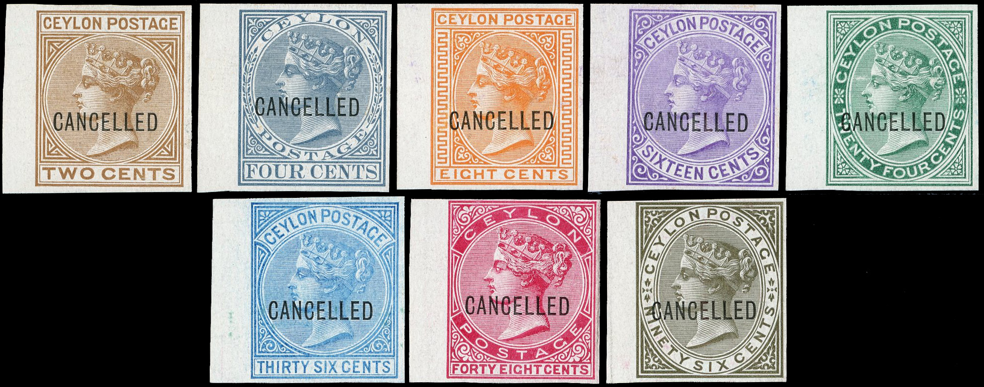 Ceylon SG 121/132 Cancelled