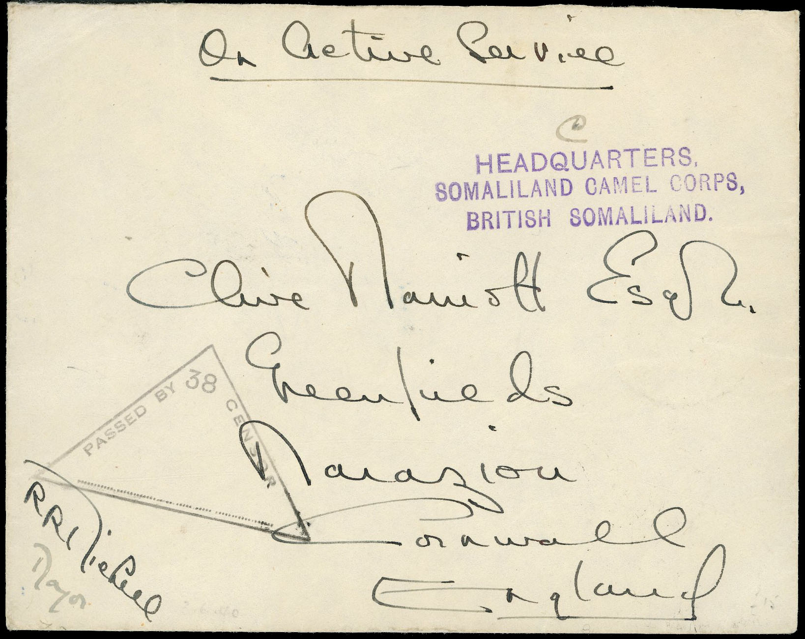 Somaliland WW2 Camel Corps cover