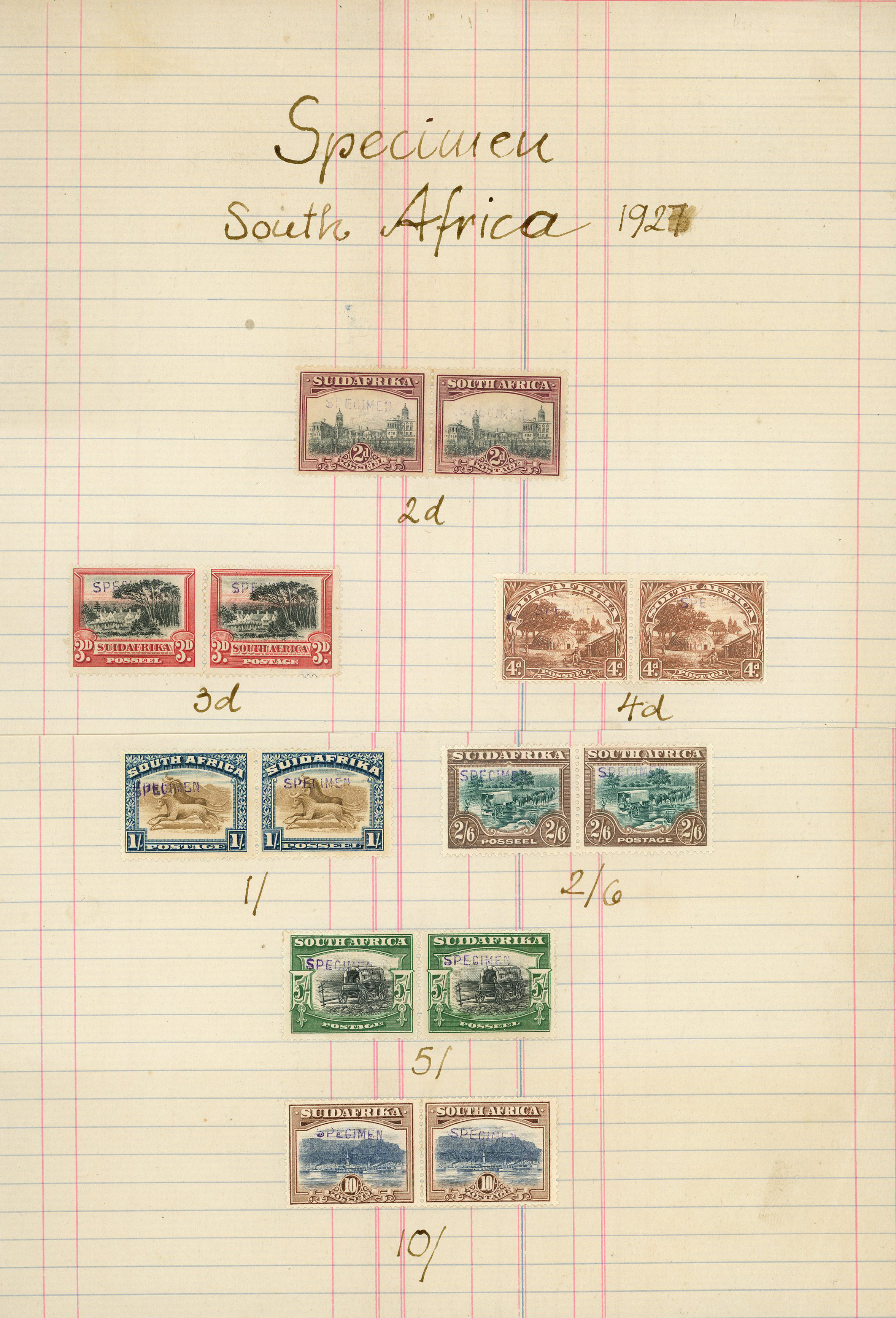 1927 original Bradbury Wilkinson set of...