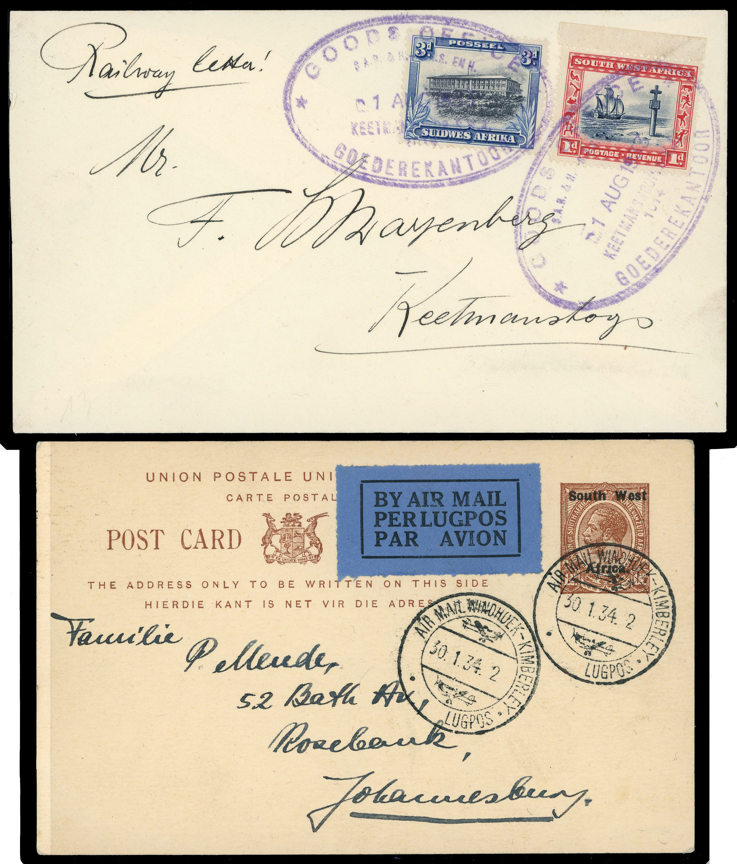 South West Africa postal history collection