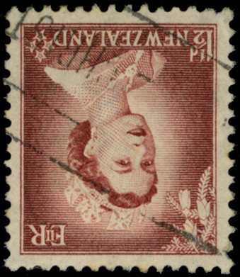 1953-9 1½d with inverted watermark, light...