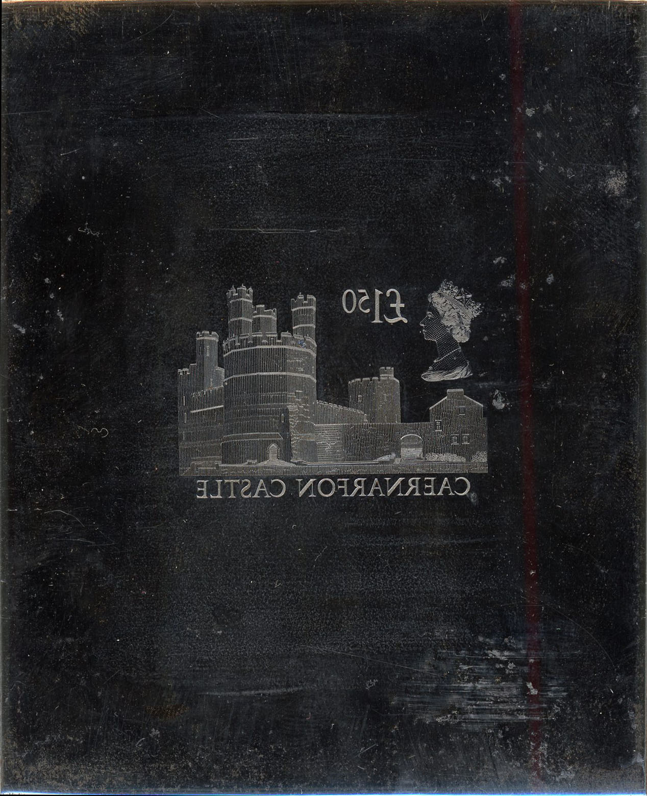 Great Britain 1988 £1.50 Castle engravers printing plate