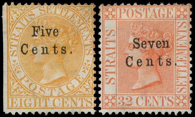 1879 5ct on 8ct and 7ct on 32ct....