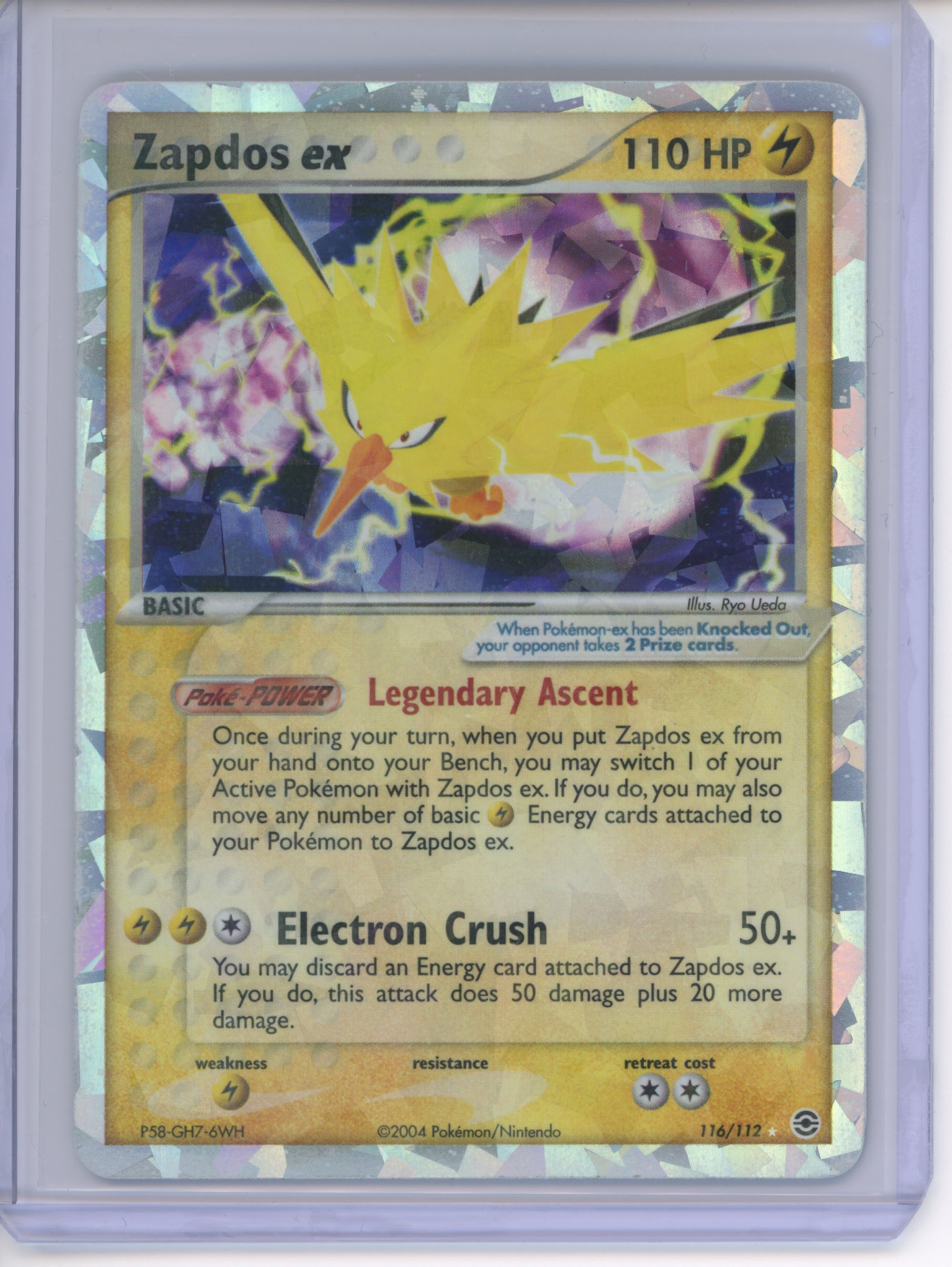 Pokémon TCG - Zapdos ex Fire Red & Leaf Green 116/112