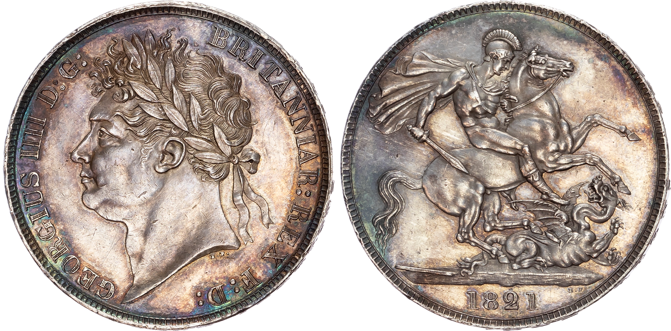 George IV (1820-1830), Crown, 1821 SECUNDO