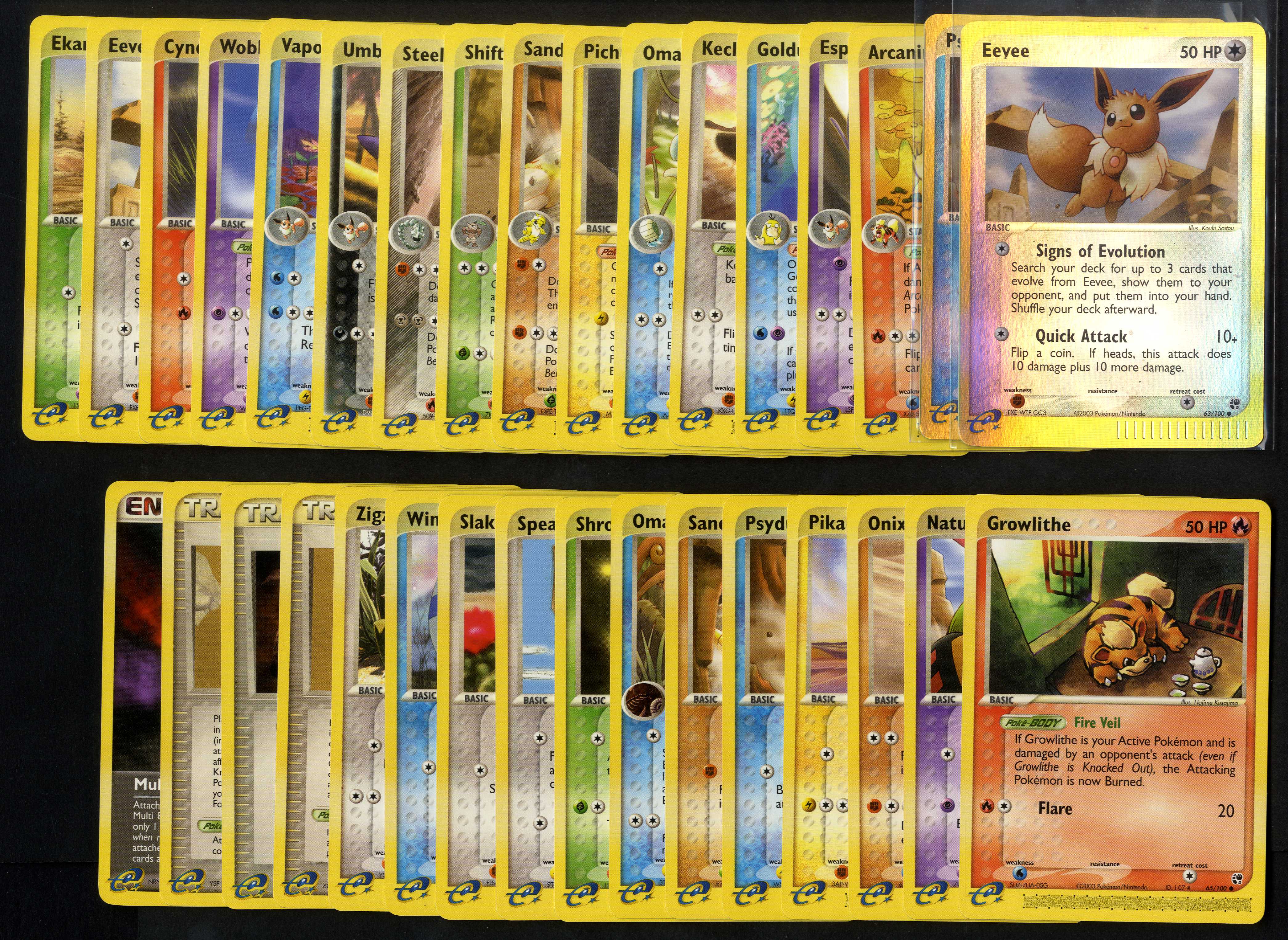 EX Sandstorm - Partially Complete - 31/100 + 2 Reverse Holo