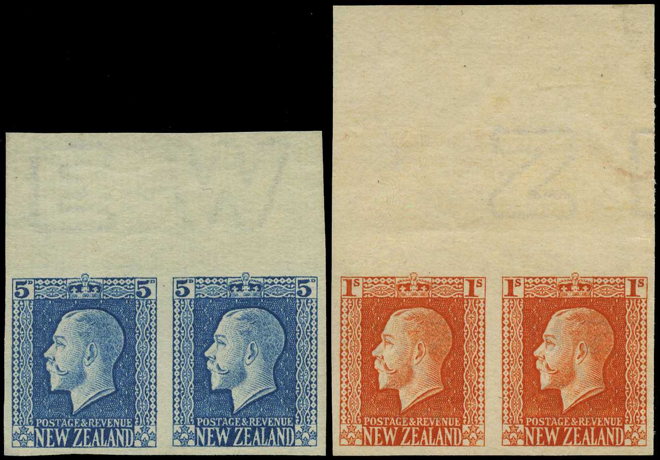 1915-30 5d and 1/- (pale orange-red)...