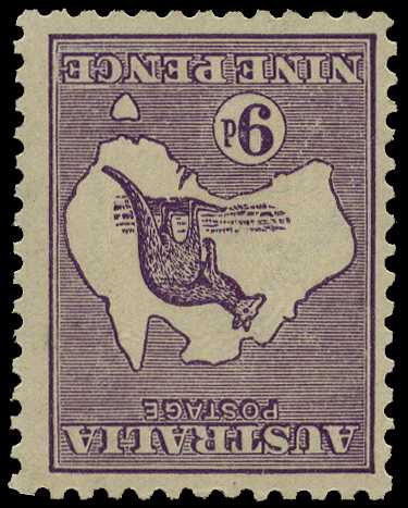 Third Watermark: 1915-27 9d violet Die IIB,...