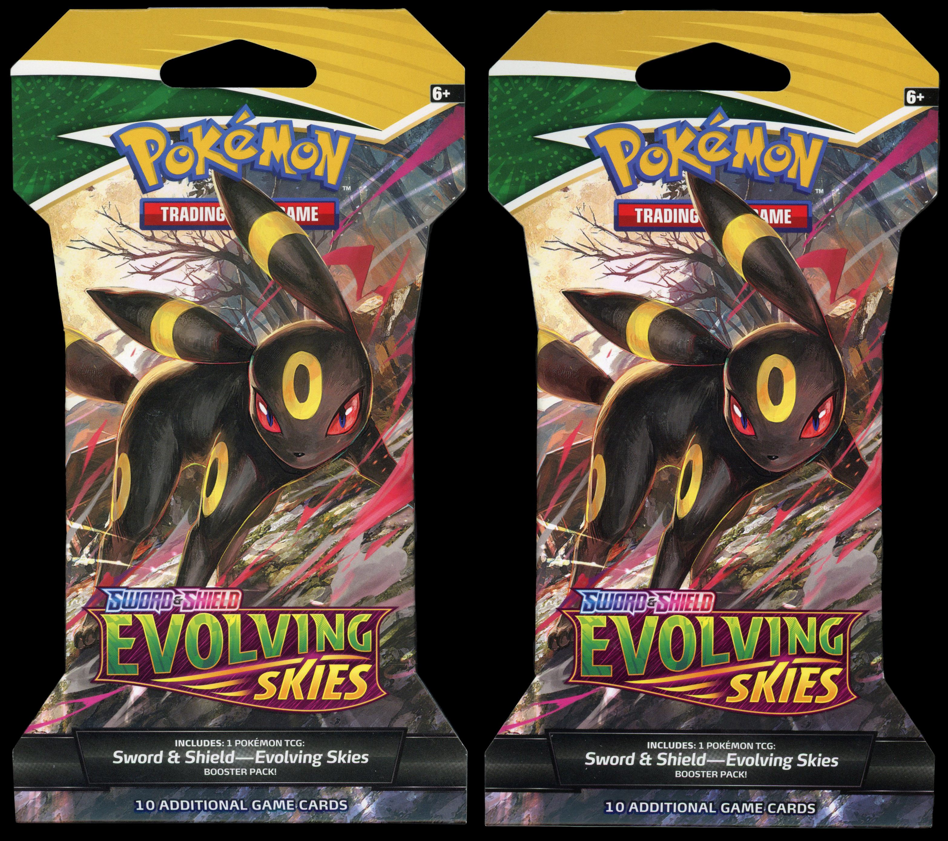 Pokémon TCG - 5x Evolving Skies Booster Packs (Cardboard Packaging) 
