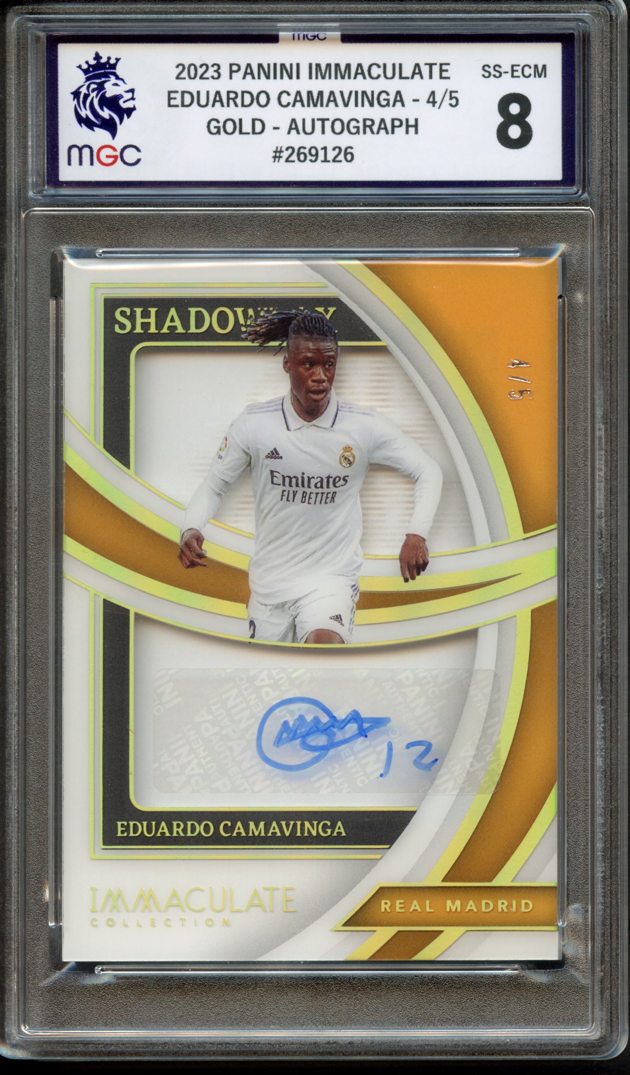 2023 PANINI IMMACULATE EDUARDO CAMAVINGA 4/5 GOLD AUTO #269126