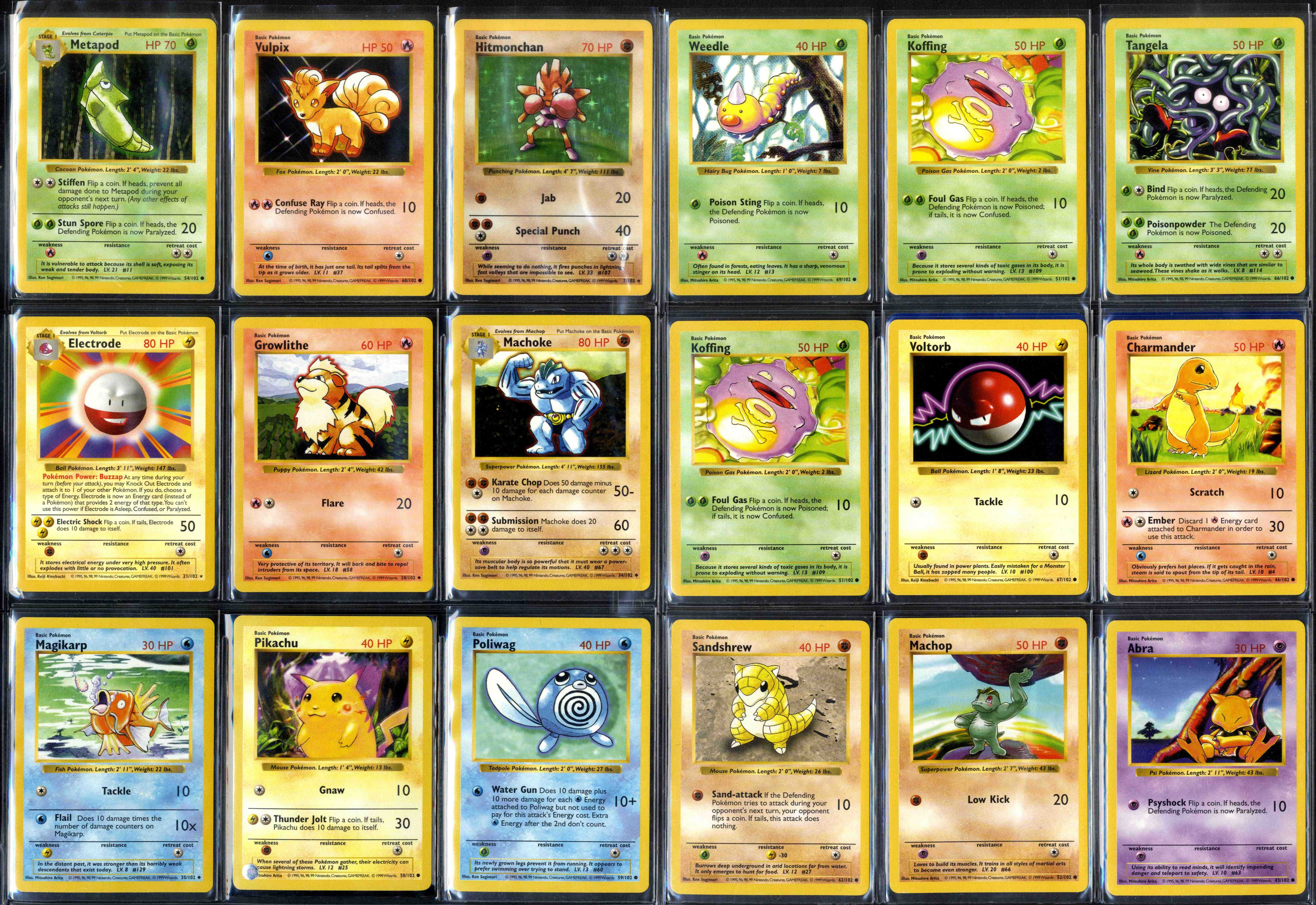 Pokémon TCG - Shadowless Base Set Collection 