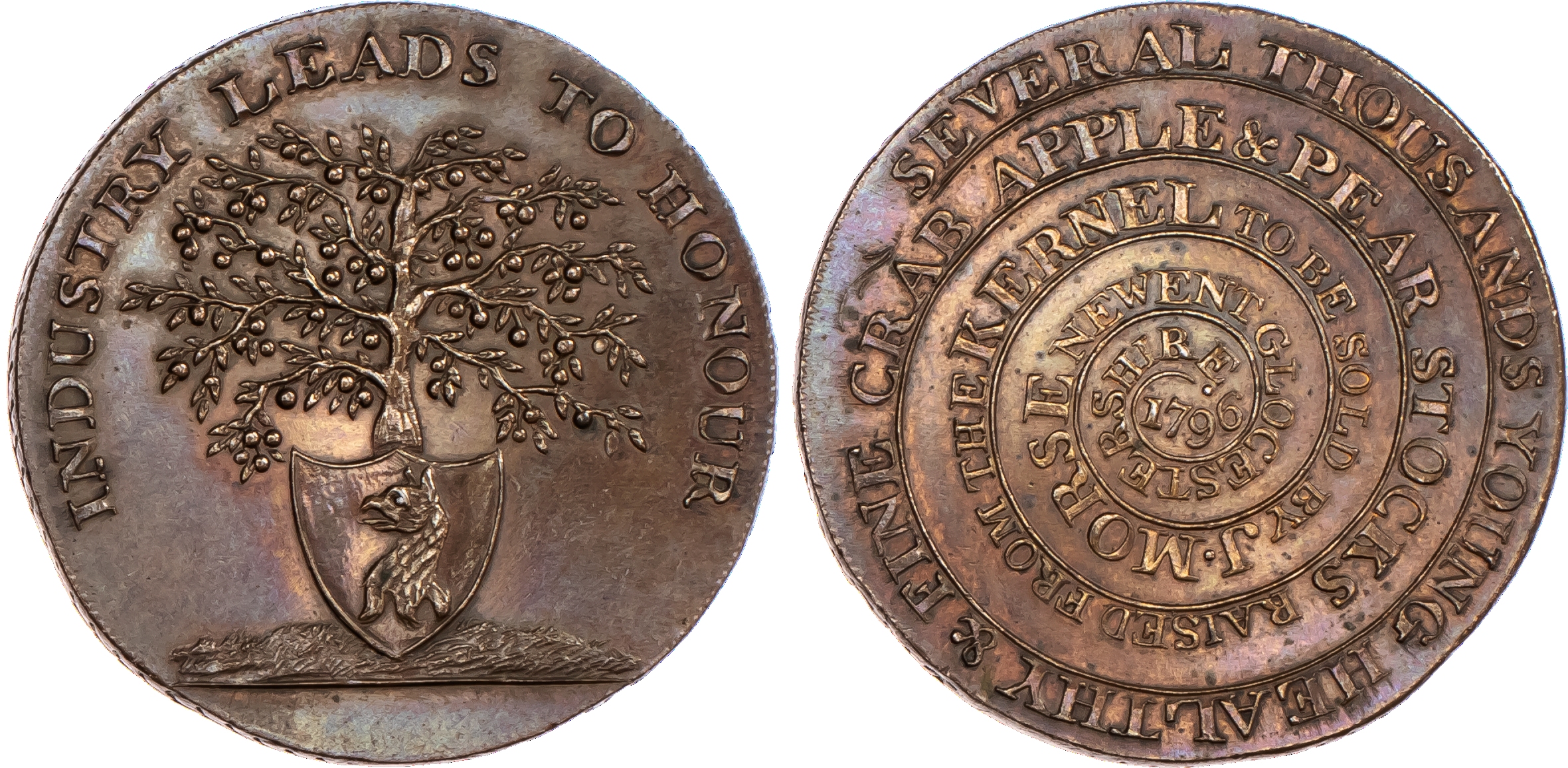 Newent, John Morse, (Nurseryman) Halfpenny...