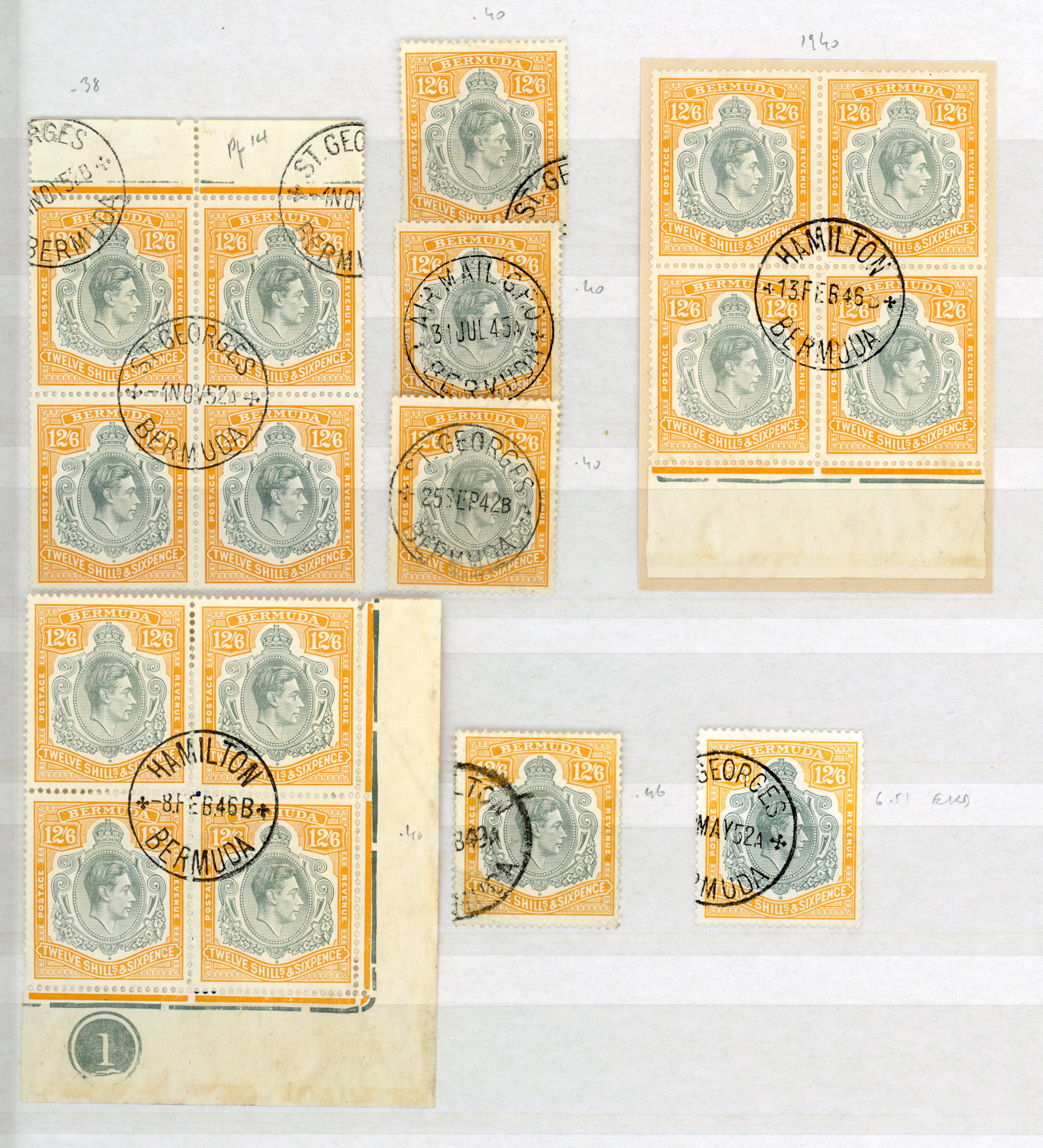 Bermuda SG 120a/e used group