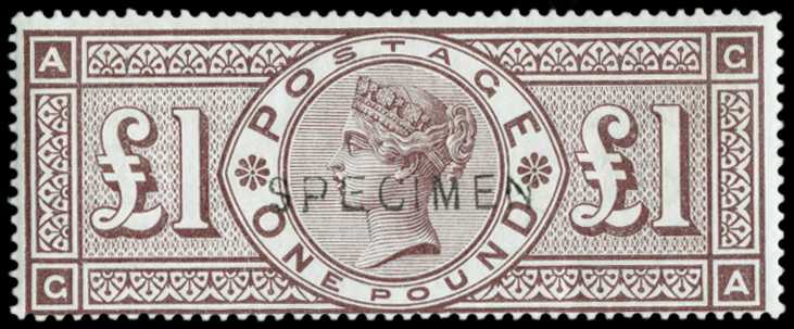 1888 £1 brown-lilac (Wmk. Three Orbs)....