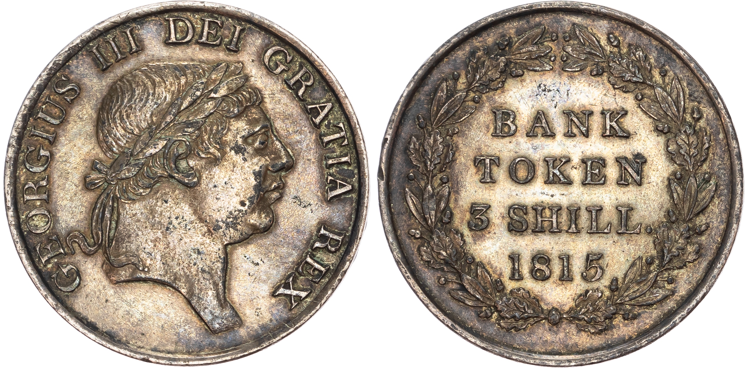 George III (1760-1820), Bank Token Three Shillings, 1812