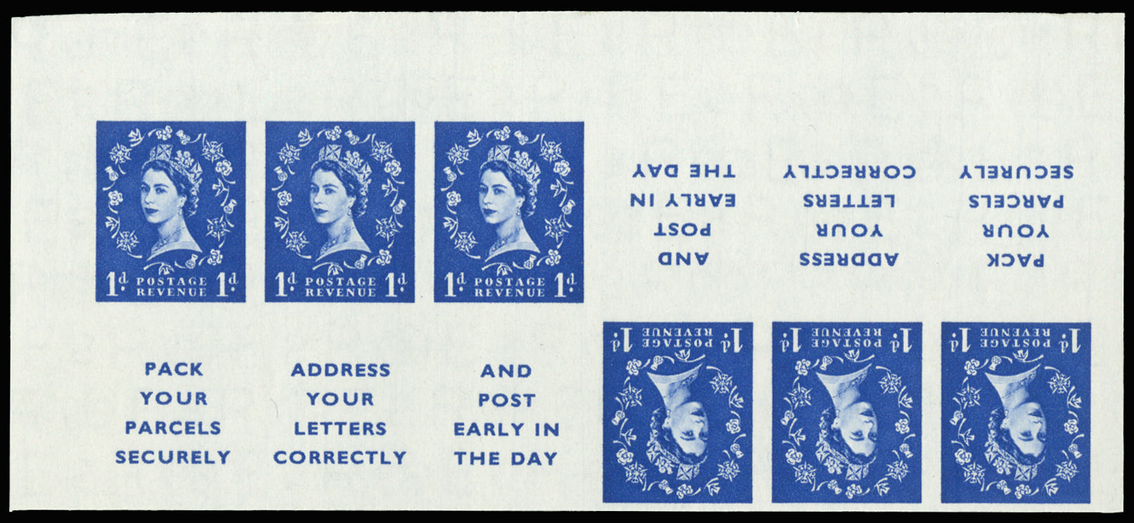 GB 1955 SG 541a imprimatur pair