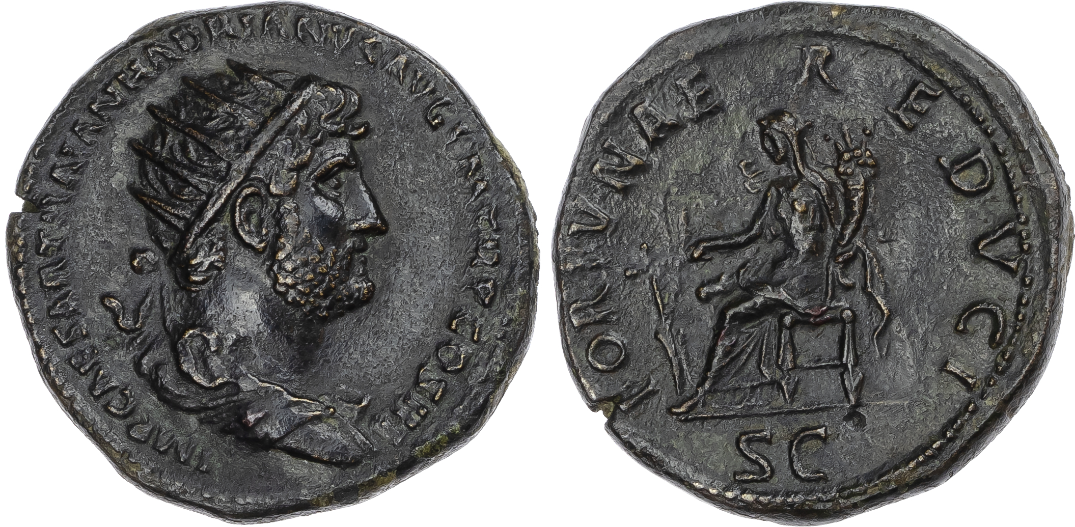 Hadrian (AD 117-138) AE Dupondius, Rome, AD 119-121, 14.53g. 