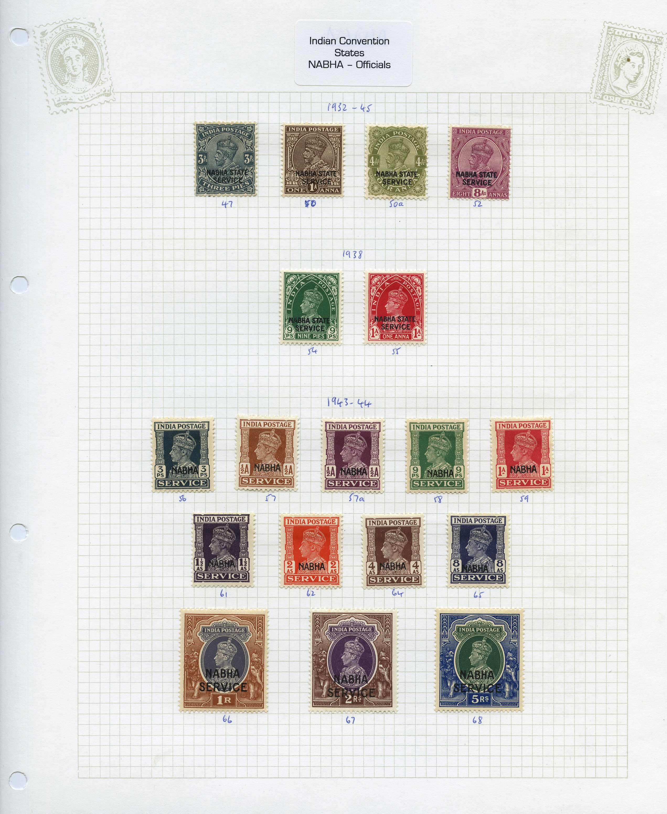 1885-1945 predominantly mint collection on...