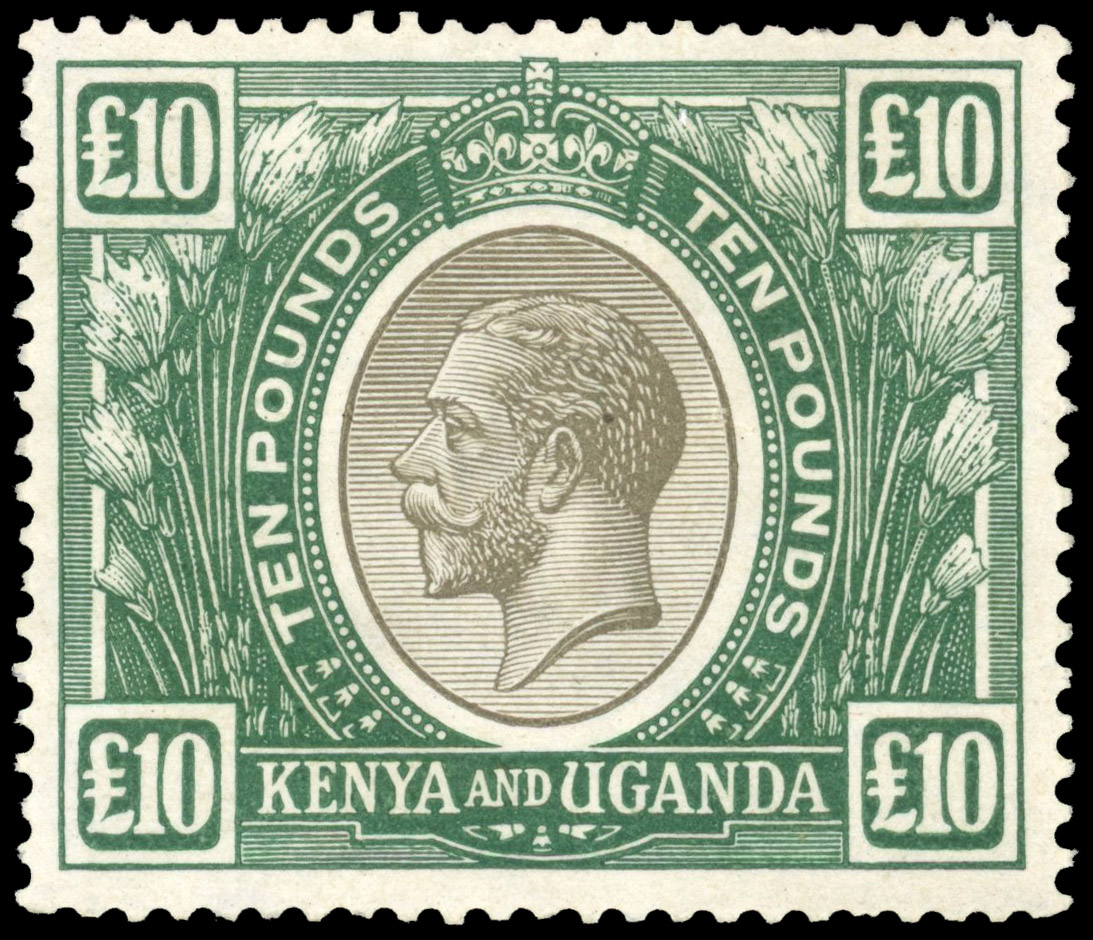 KUT 1922-27 £10 black and green