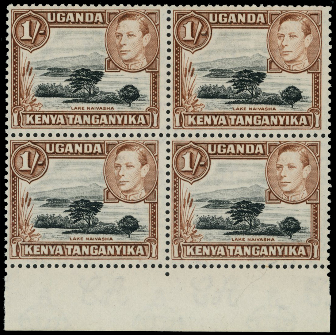 1938 1s deep black and brown (perf 13 x...