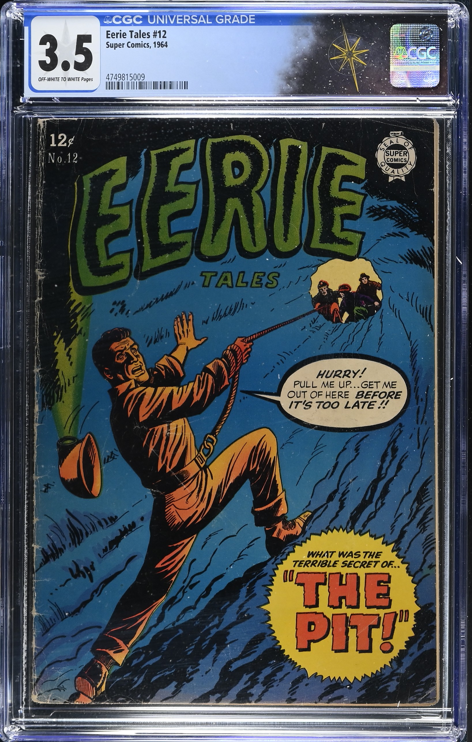 Eerie Tales #12 CGC 3.5 Cover by Ross Andru & Mike Esposito (Super Comics, 1964) Off-White to White Pages