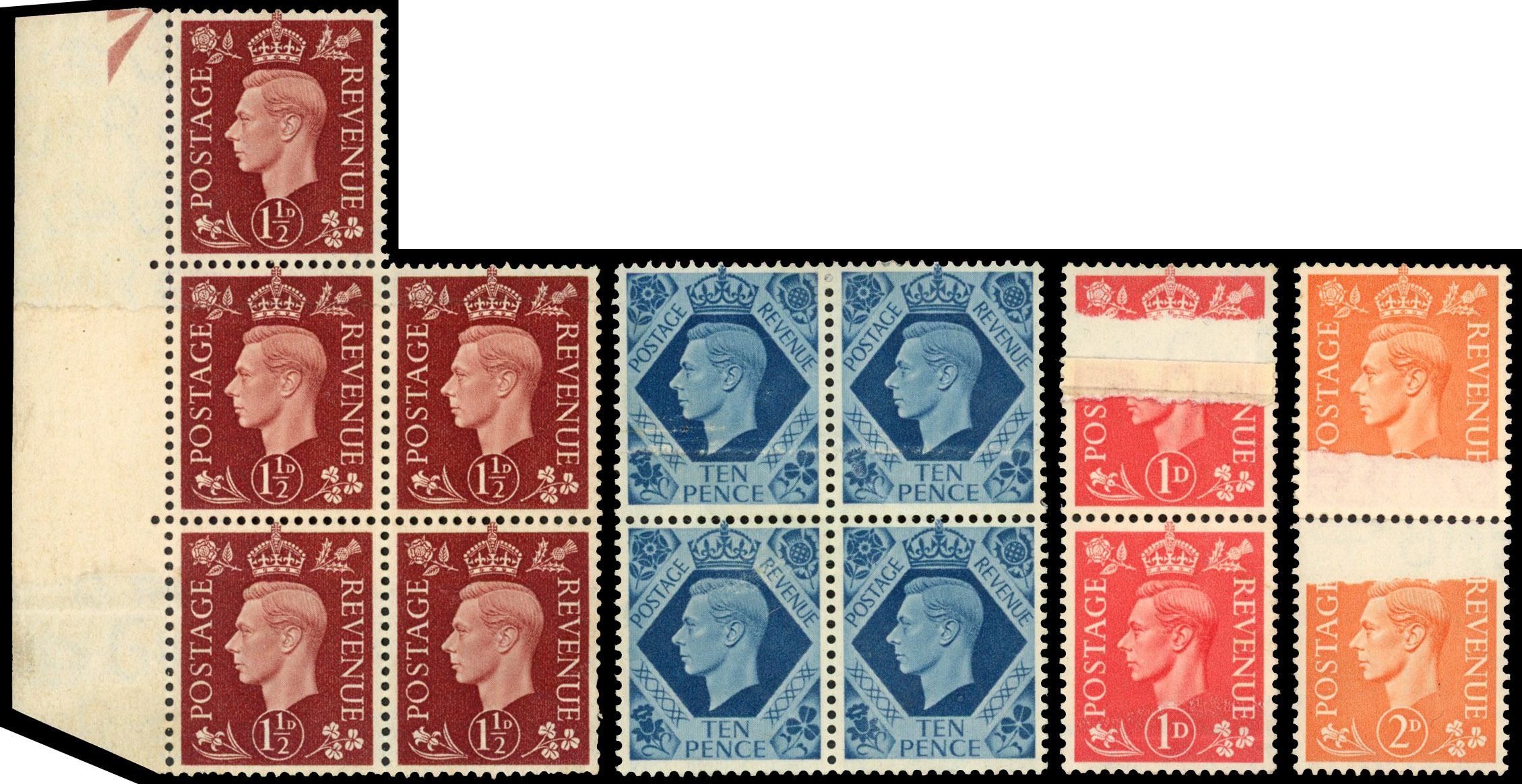 GB SG 464/488 1937-41 paper join group mint