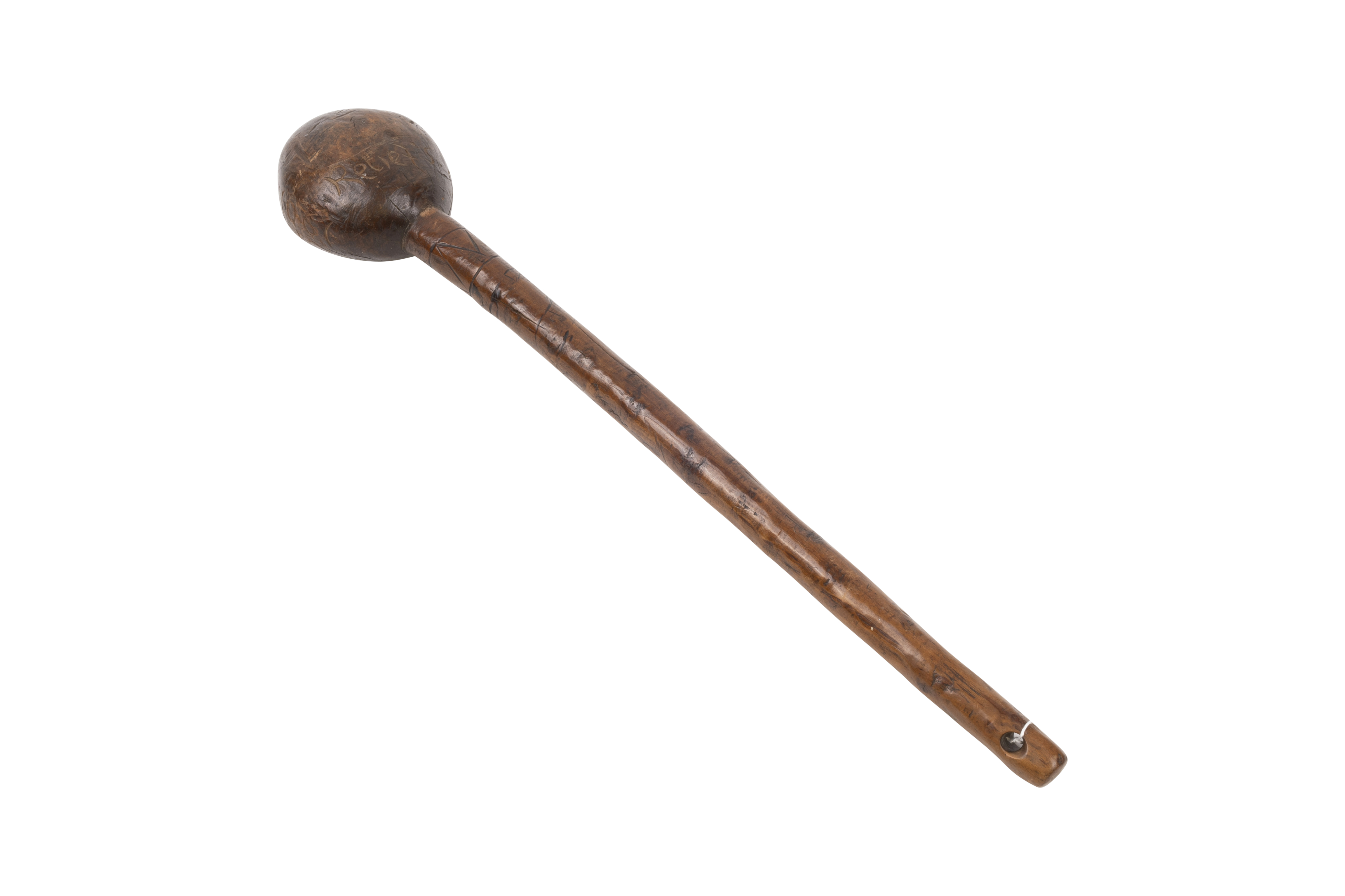 Boer War Knobkerrie Trophy - engraved "O.R.C. - Retief's Nek 1900"