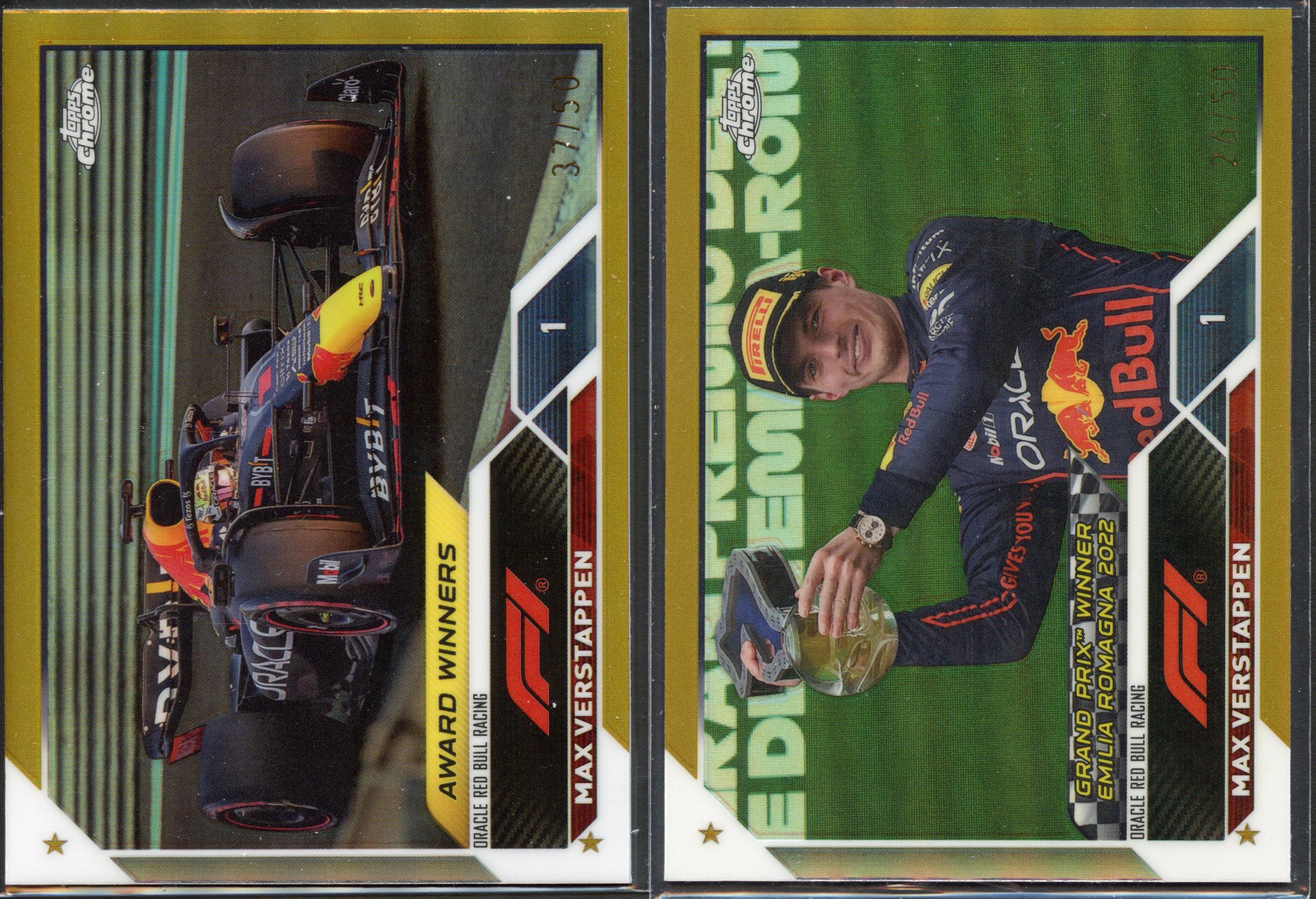 <p>Topps Chrome Max Verstappen Gold Refractor Bundle</p>