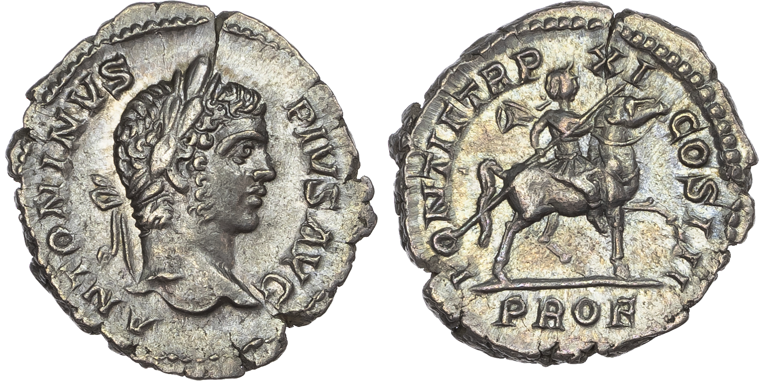 Caracalla (AD 198-217) AR Denarius, Rome, AD 208, 3.36g. 