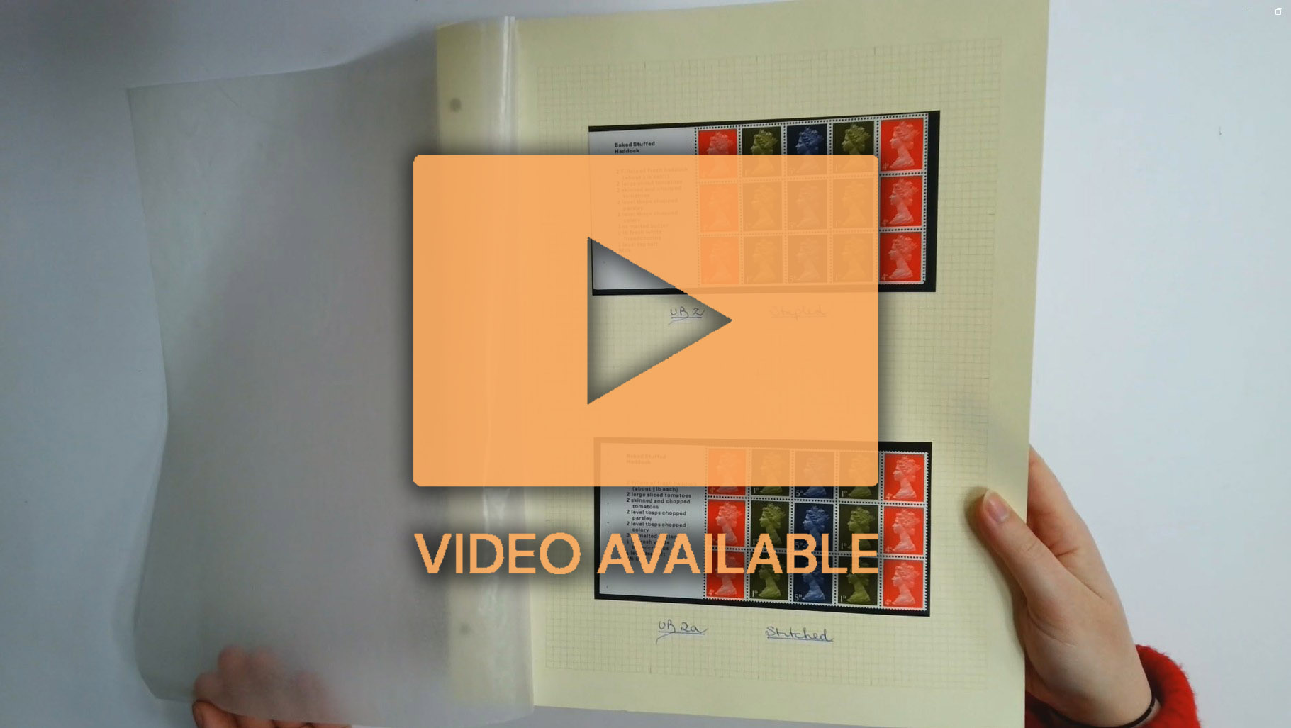 GB: 1970 Stamps For Cooks booklet pane selection neatly arranged on SG Philatelic album leaves