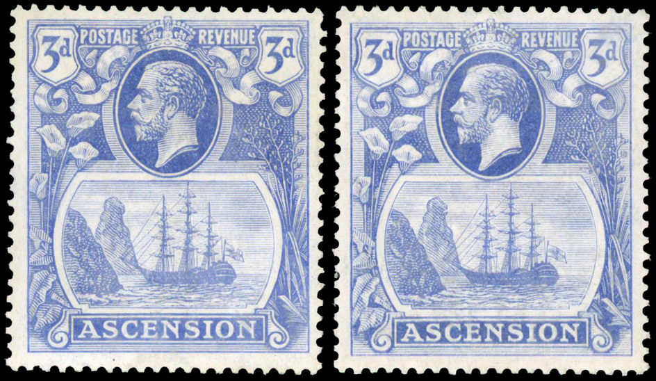 Ascension SG 14b, c mint