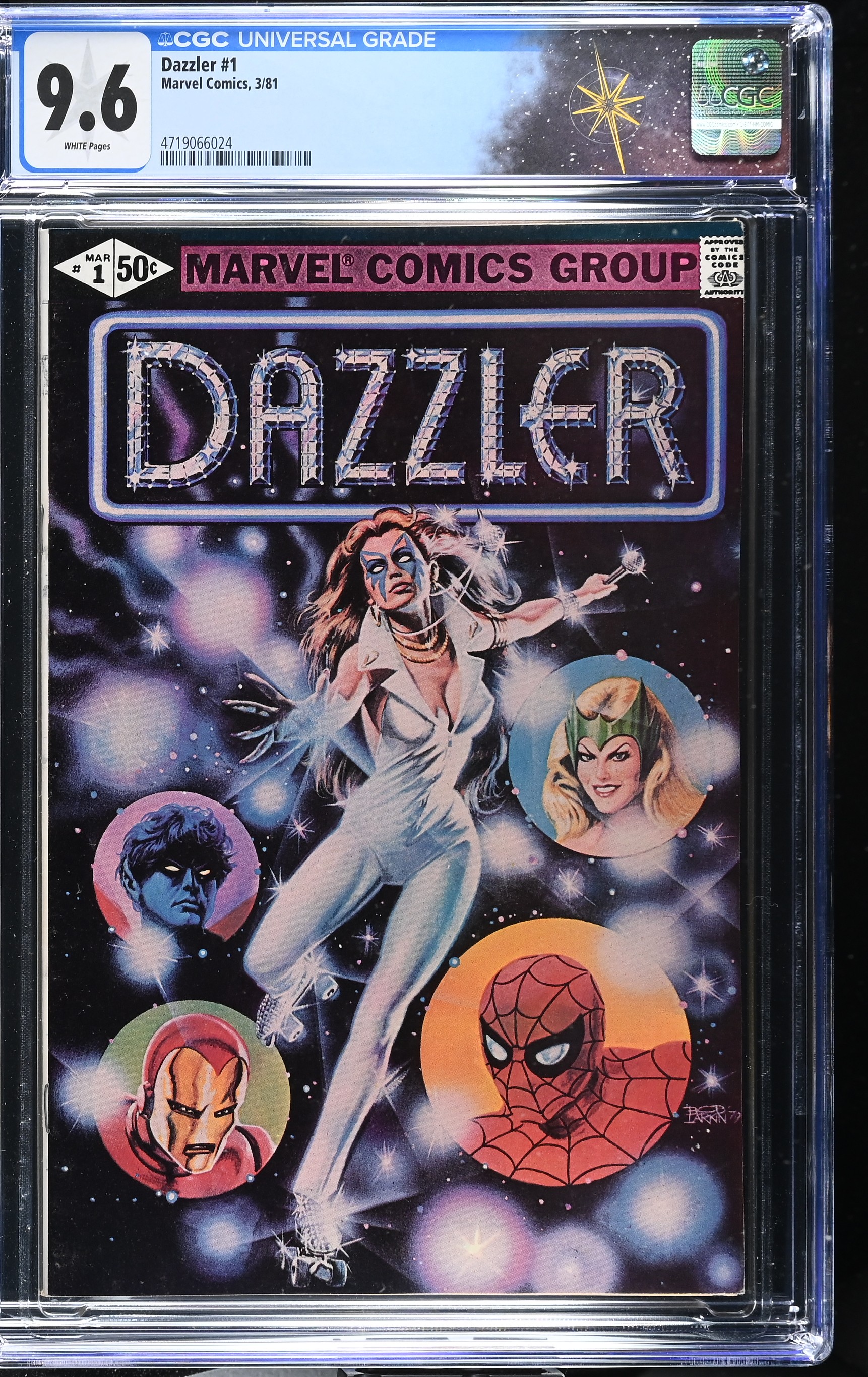 Dazzler #1 CGC 9.6 Origin of the Dazzler (Marvel Comics, 1981) White Pages
