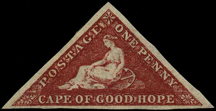 1864 1d deep carmine-red with good margins,...