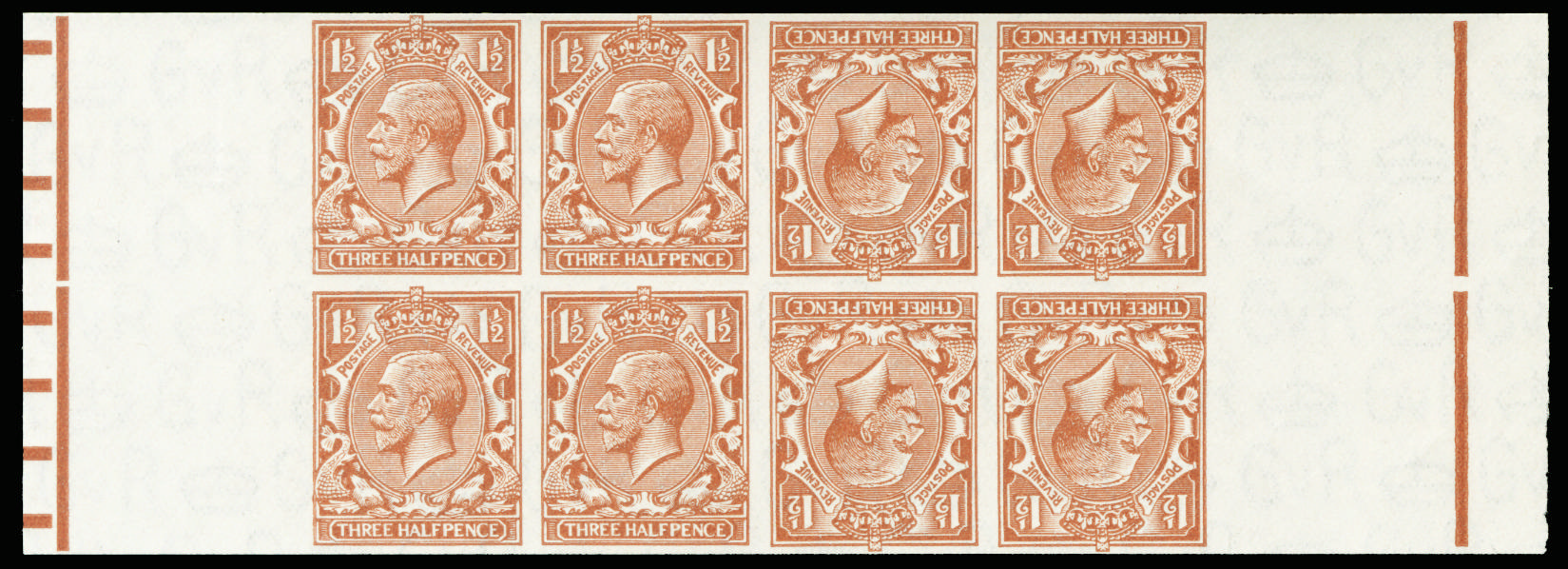 GB 1924  SG 420 imprimatur block