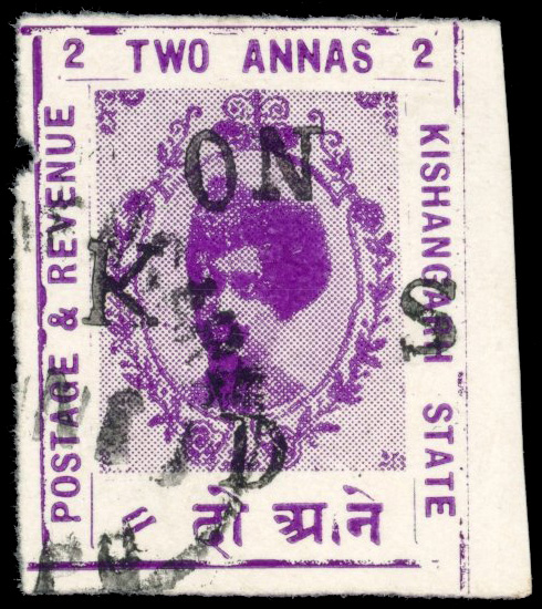 I.F.S Kishangarh SG O27 2a purple used