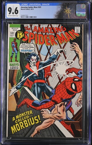 Amazing Spider-Man #101 CGC 9.6 1st Appearance of Morbius The Living Vampire (Marvel Comics, 1971) Off-White to White Pages