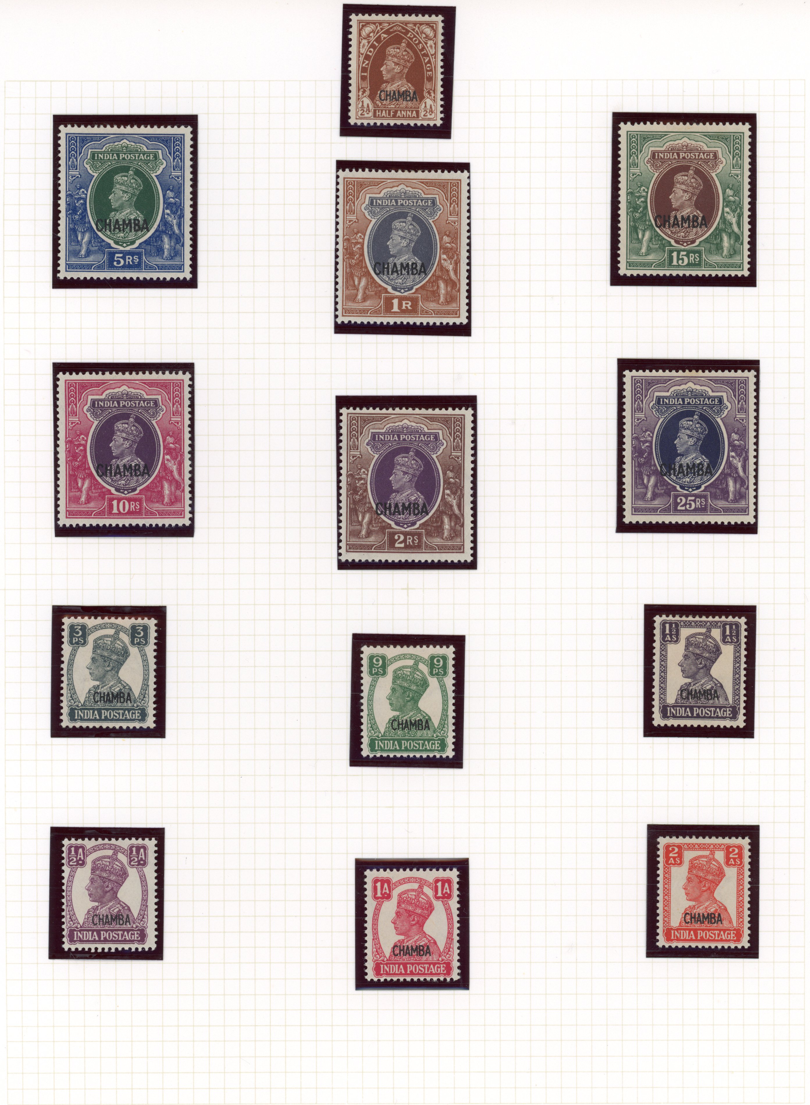 ICS Chamba KGVI mint collection 