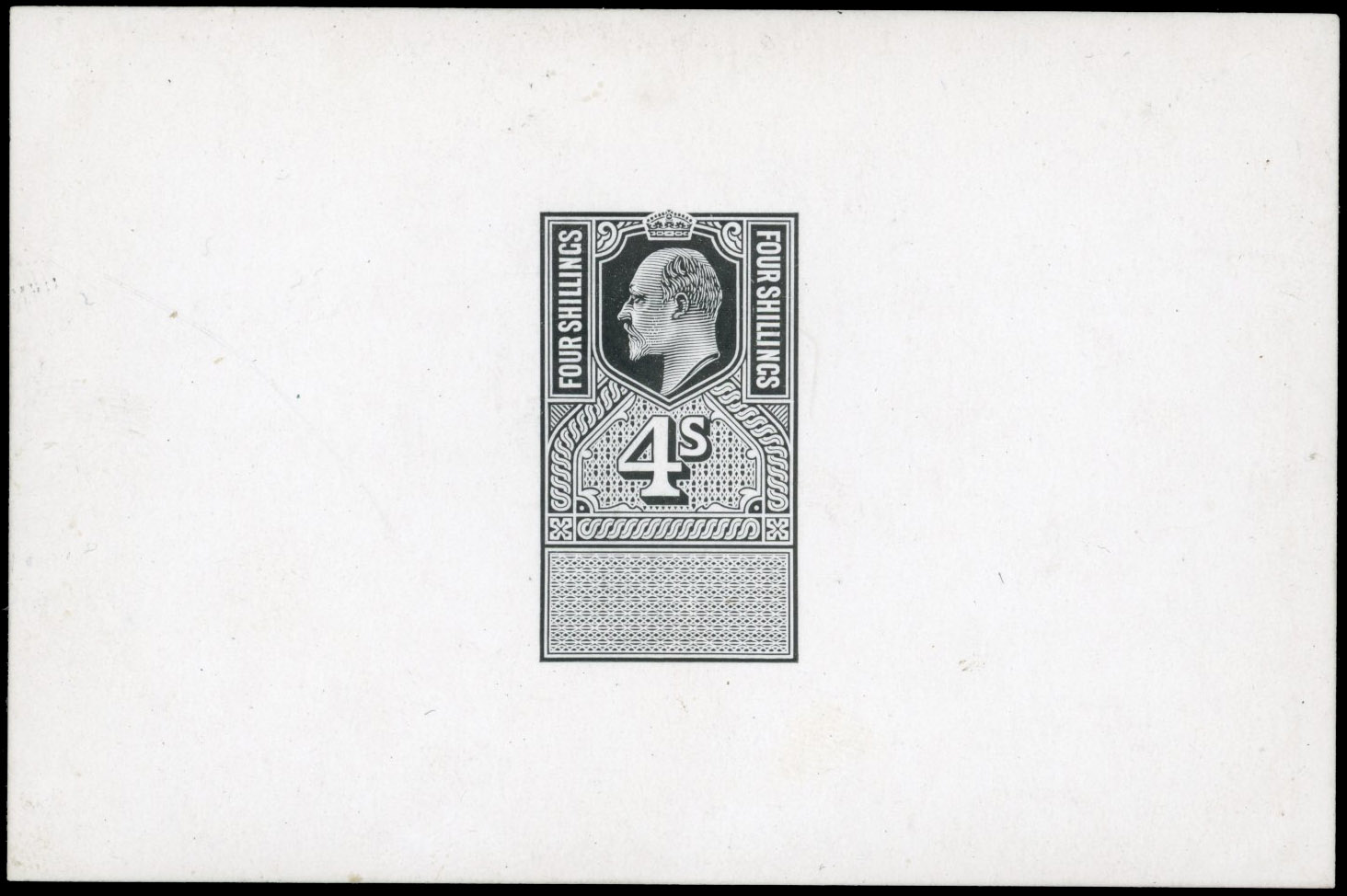 GB Unappropriated Die KEVII 4s Die proof