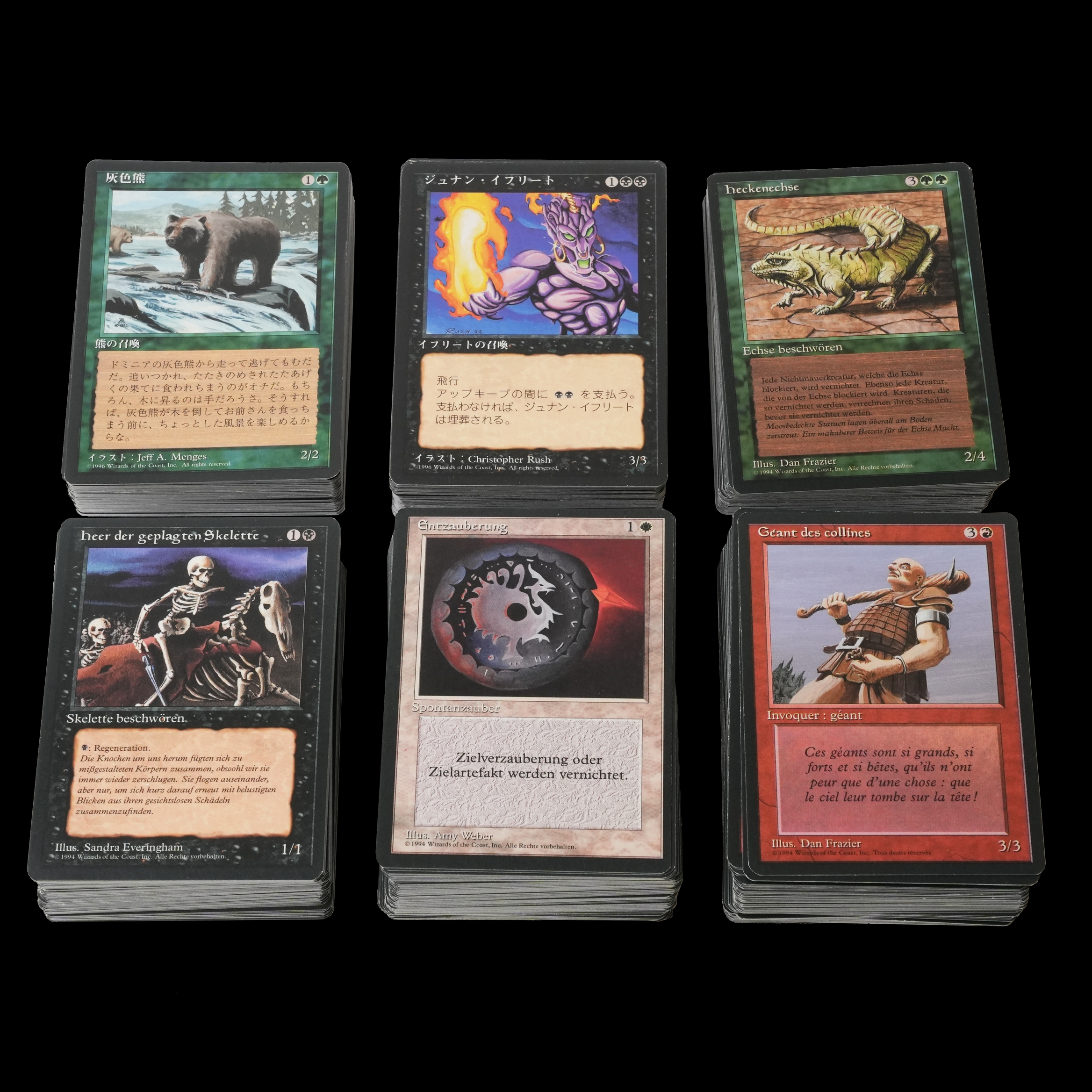 Magic The Gathering Foreign Black Border Collection. 