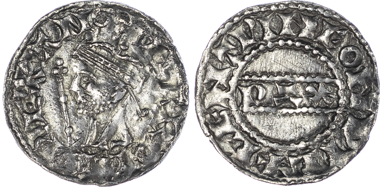 Harold II (1066), Penny, Wilton Mint, moneyer Centwine, crowned bust left with sceptre, legend surrounding, +HAROLD REX