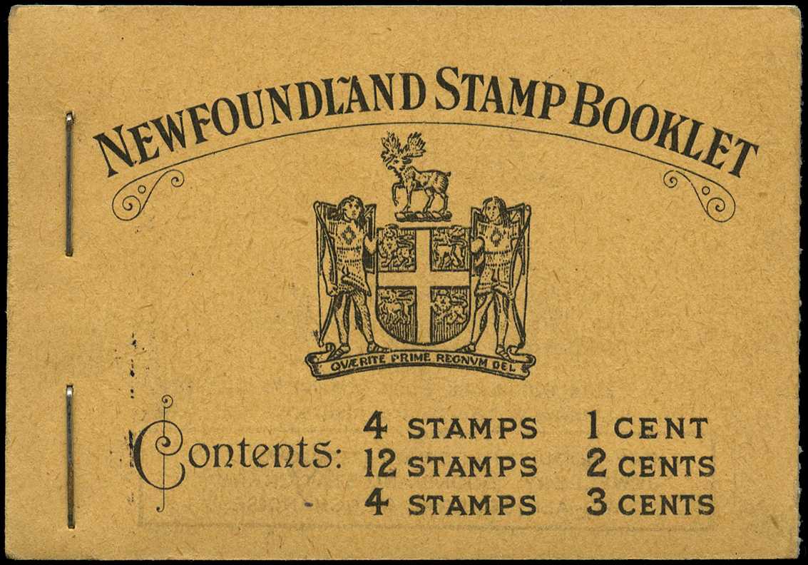 1932 40c booklet, black on buff cover, with...