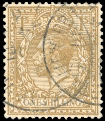 GB SG 429wi 1924-26 1s watermark inverted used