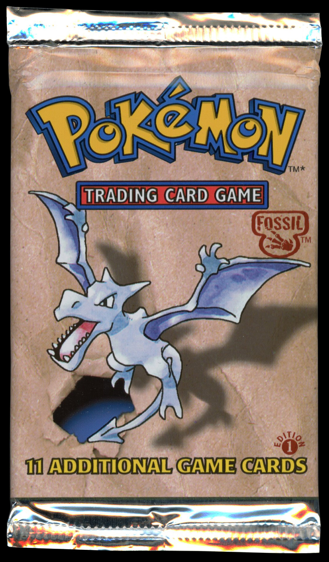 Pokémon TCG - Fossil 1st Edition Sealed Heavy Booster Pack