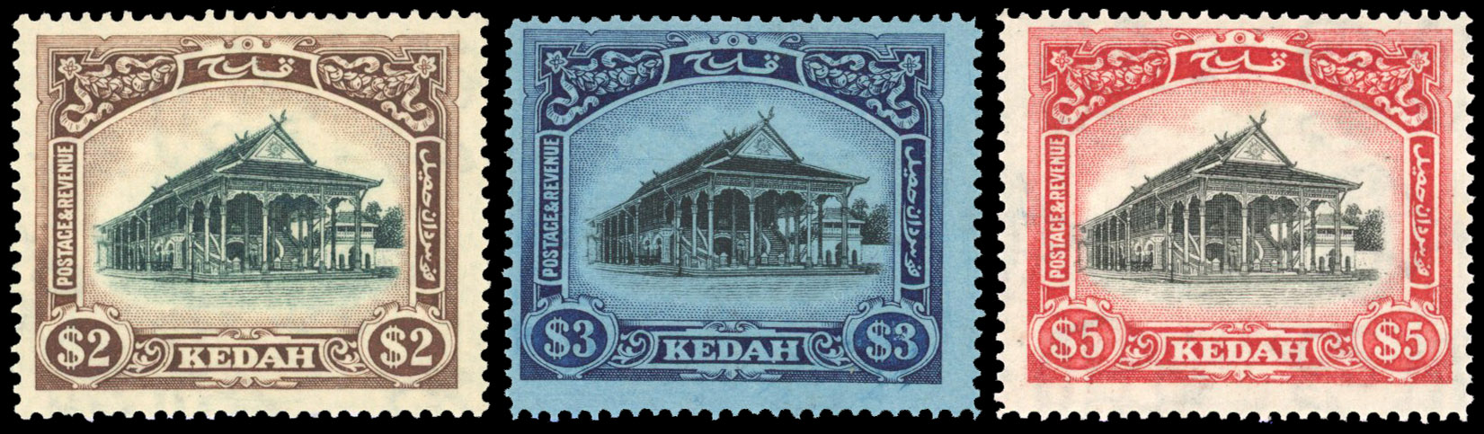 Malaya Kedah 1921-32 set of 15 to $5