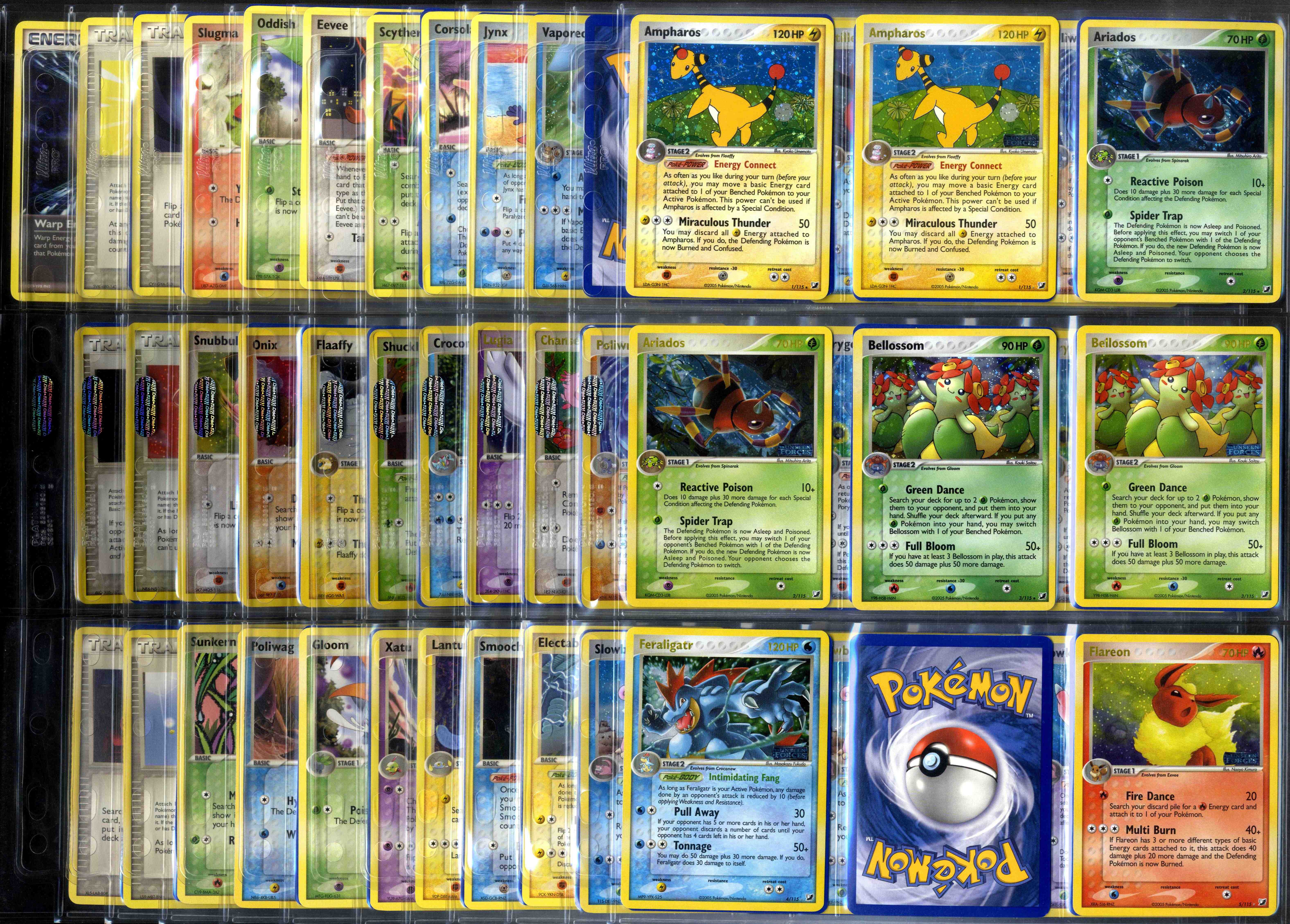 Pokémon TCG - EX Unseen Forces Partially Complete #193 Cards