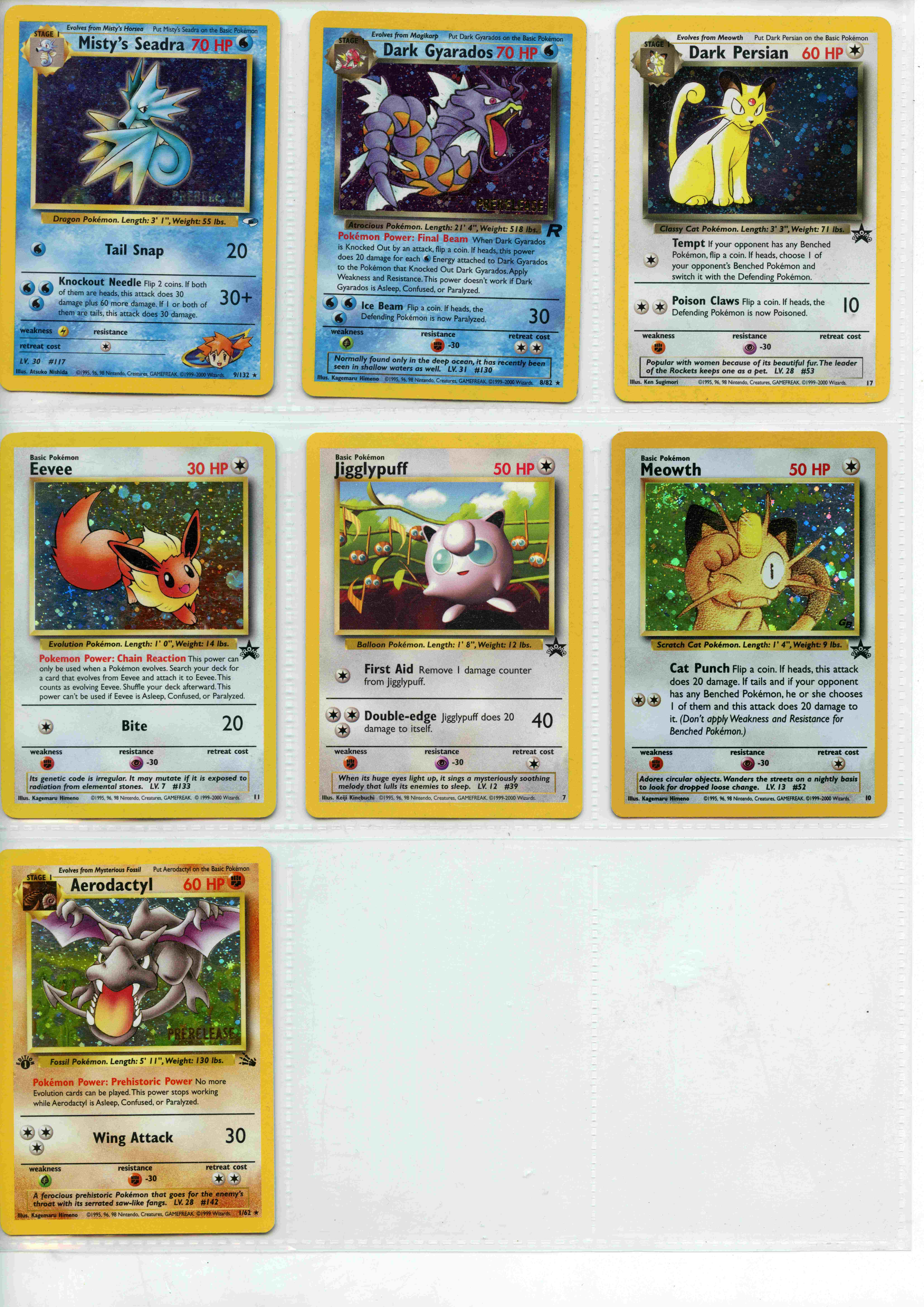 Pokemon TCG - Assorted Promo's - Prerelease & Black Star Promo's 