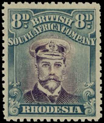 1918-21 8d Head Die IIIB, perf 14, toned...