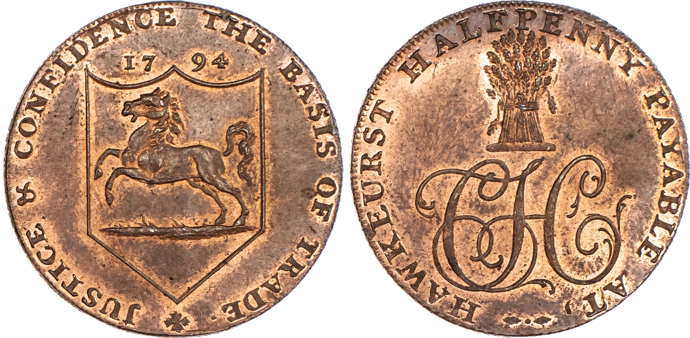 Hawkhurst, Charles Hider Halfpenny...