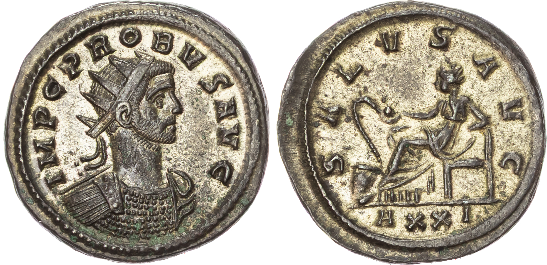 Probus (AD 278-282) Bi Antoninianus, Ticinum, 5.35g. 